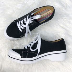 DANSKO | Vegan Veda Black Canvas Sneakers Size 11